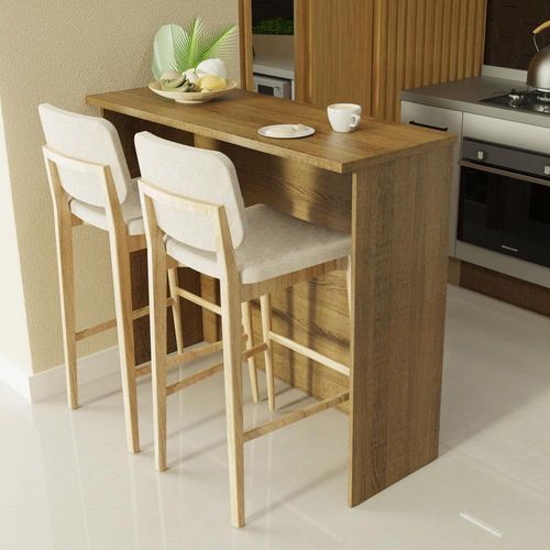 Bancada Ilha Para Cozinha 120 Cm Rustic Madesa Rustic