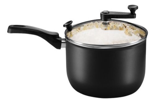 Pipoqueira Antiaderente Em Alumínio Tvt 3,6 Litros Preto Mta