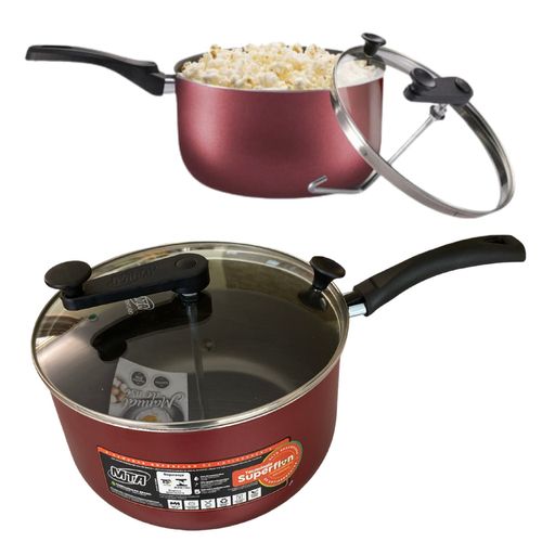 Panela Pipoqueira MTA Antiaderente 22c 3,6 Litros Cereja