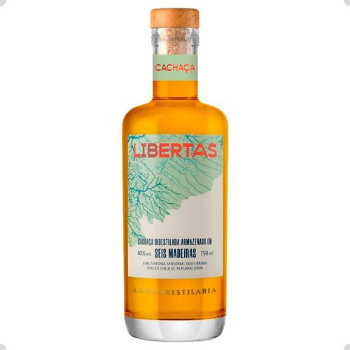 Cachaça Libertas 6 Madeiras 1 Único Barril Tradicional Minas