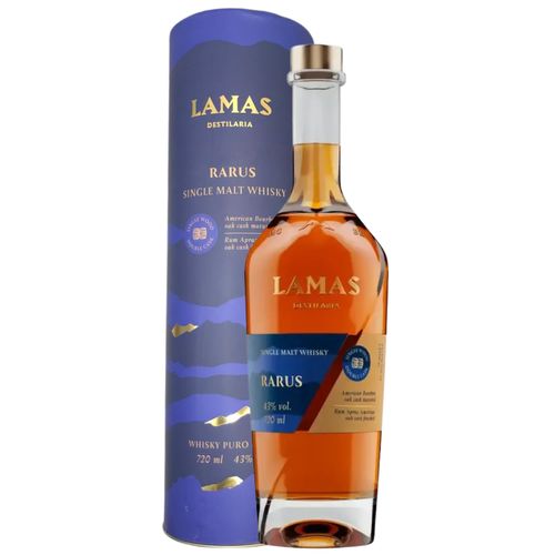 Whisky Premium Rarus Raro Single Malt Artesanal 720ml 43% Lamas Destilaria