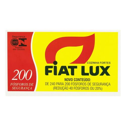 Fósforo Fiat Lux Cozinha 200 Unidades