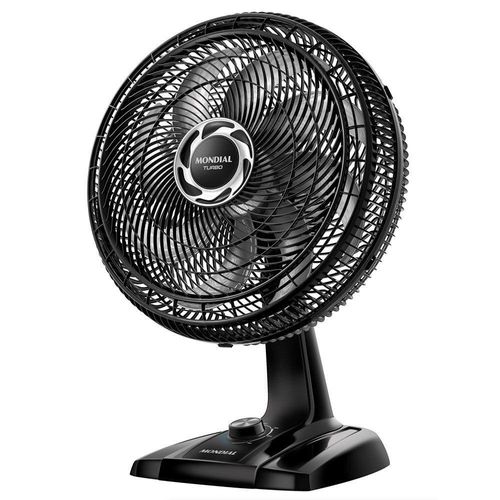 Ventilador De Mesa Mondial Turbo 8 Pás NVT40 Preto/prata 220V