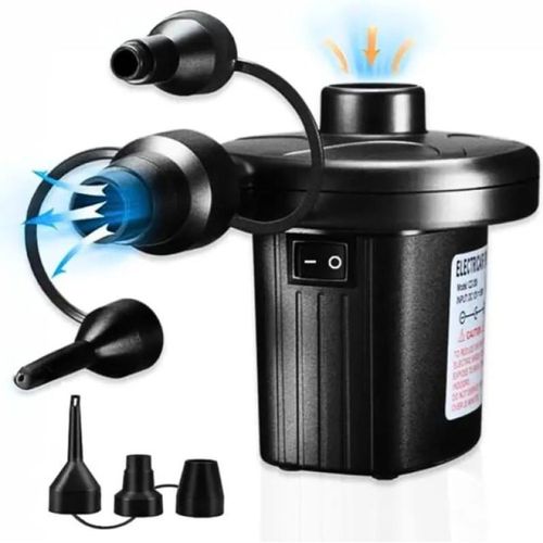 Bomba De Ar Elétrica Encher Colchão Boia Piscina Bomba Pneumática Inflador 12V Com Bicos Bivolt