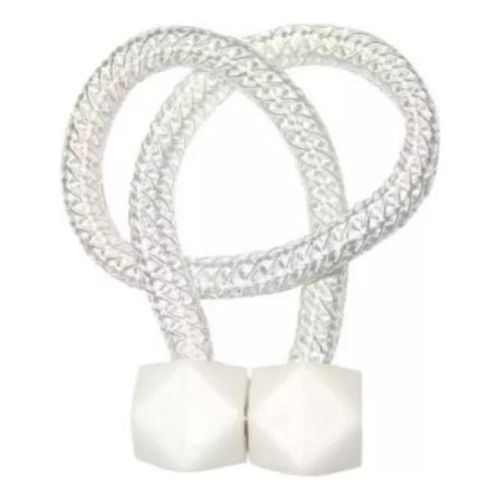 KIT 2 PRENDEDOR DE CORTINA MAGNÉTICO MULTIFUNCIONAL BRANCO