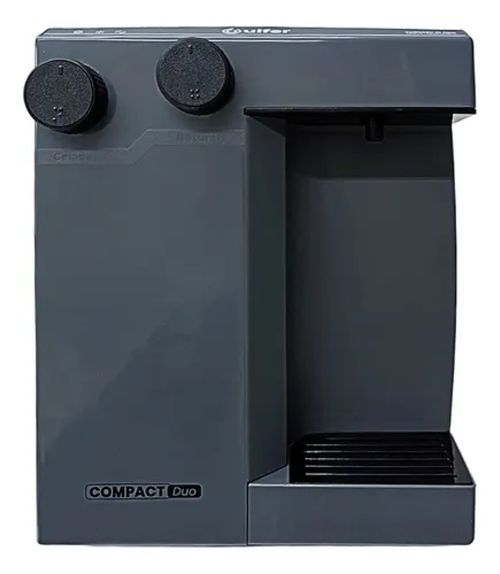 Purificador de água Compact Duo Ulfer Cinza- Água purificada e Gelada – alcalino e bacteriológico 220V