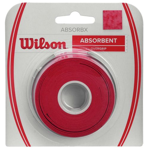 Overgrip Wilson Absorbx Vermelho Com 03 Unidades