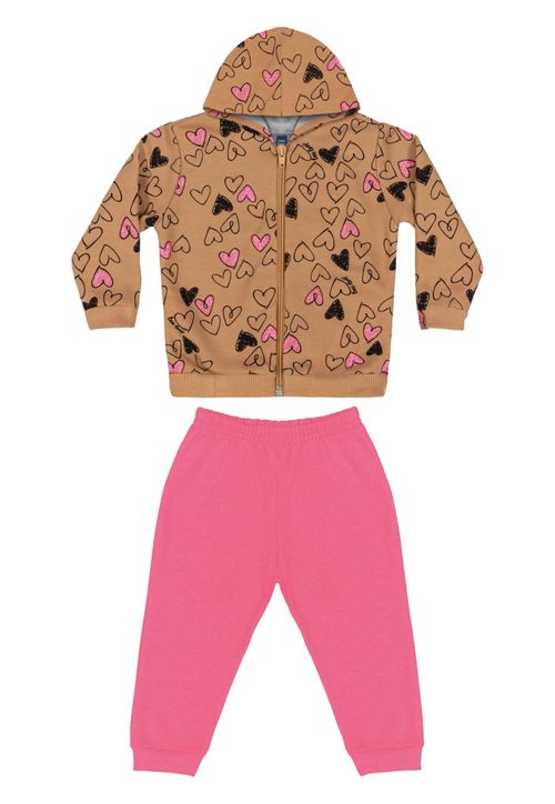 Conjunto Jaqueta e Calça Bebê Menina Bee Loop