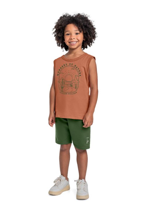 Conjunto Regata e Bermuda Menino Bee Loop