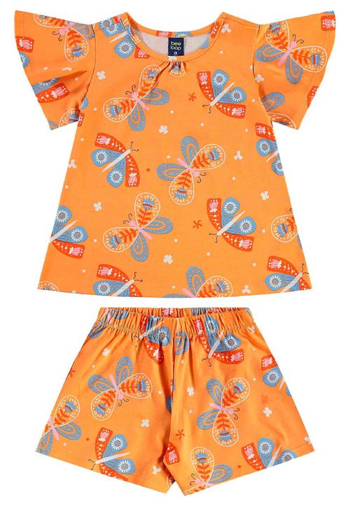 Conjunto Bata e Short Menina Bee Loop