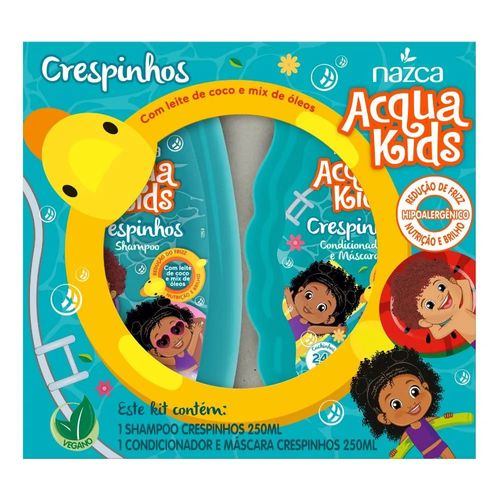 Shampoo e Condicionador Acqua Kids Crespinho Com 250ml Cada