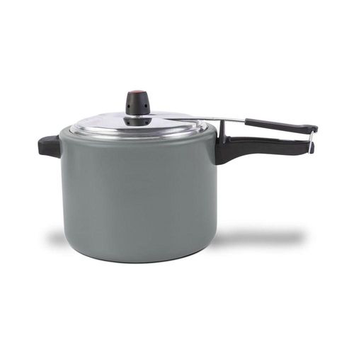 Panela de Pressão 23 cm 7,5 L Revestimento Cerâmico Mineral Resist Cor Cinza Linha Ceramic Life Vapt Brinox Cinza