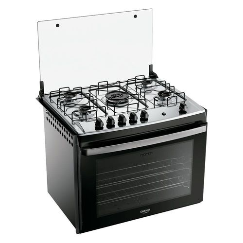 Fogão 5 Bocas Embutir Dako Supreme Mesa De Inox Bivolt