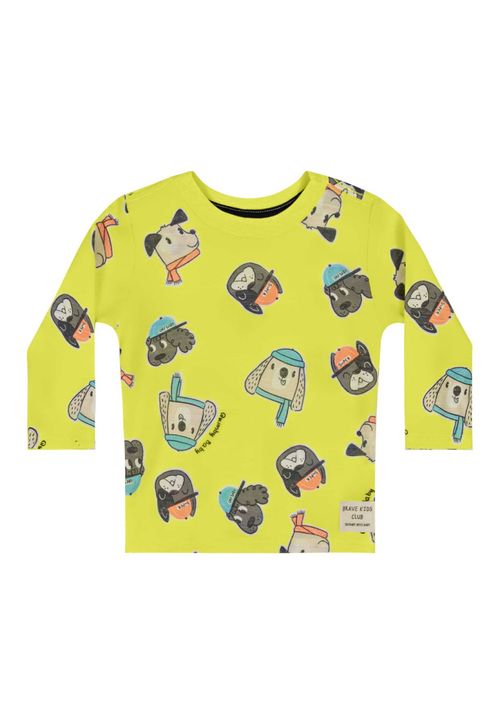 Camiseta em Meia Malha para Bebê Menino Quimby