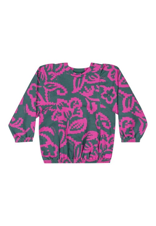 Blusão Estampado Infantil Menina Quimby