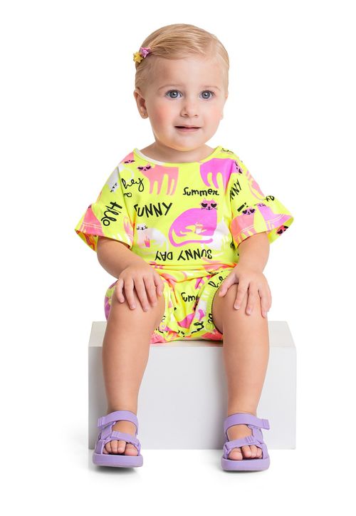 Banho de Sol de Gatinhos para Bebê Menina Quimby