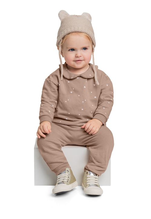 Conjunto com Blusão e Calça em Molecotton para Bebê Menina Quimby