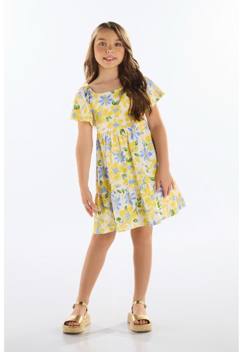 Vestido Floral Infantil Quimby