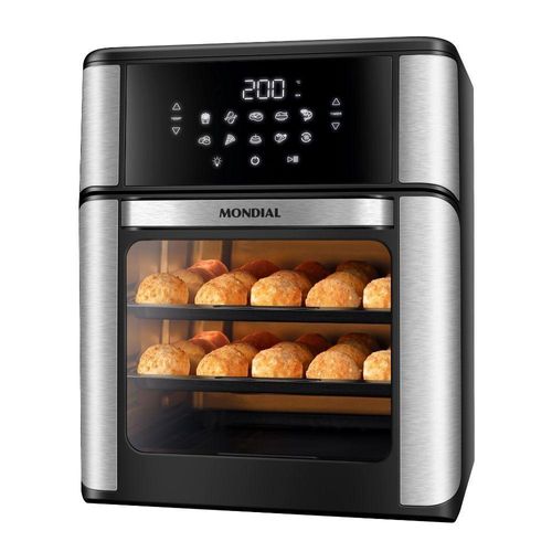 Fritadeira Mondial Air Fryer Oven 12 Litros Afon Preto/inox 220V