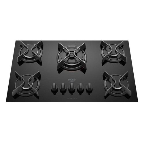 Cooktop Dako Supreme 5 Bocas Tripla Chama Preto Bivolt