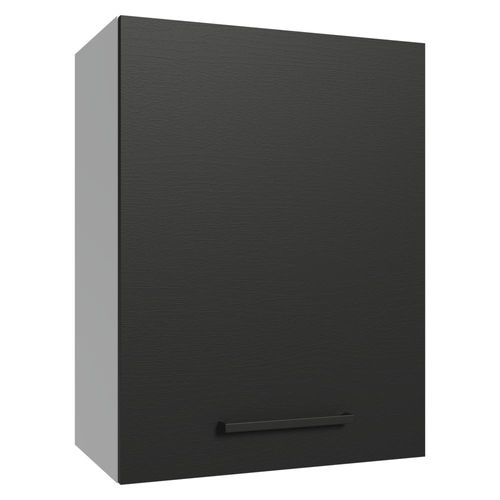 Armário Aéreo 50cm 1 Porta Branco/Preto Agata Madesa