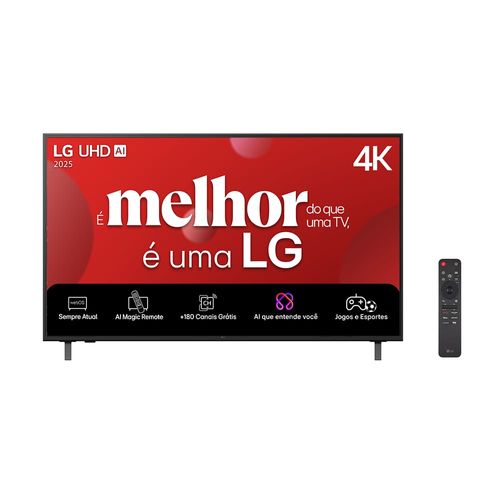Smart TV 75" LG 4K UHD 75UA8550PSA Processador a7 Gen8 WebOS 25 Bluetooth