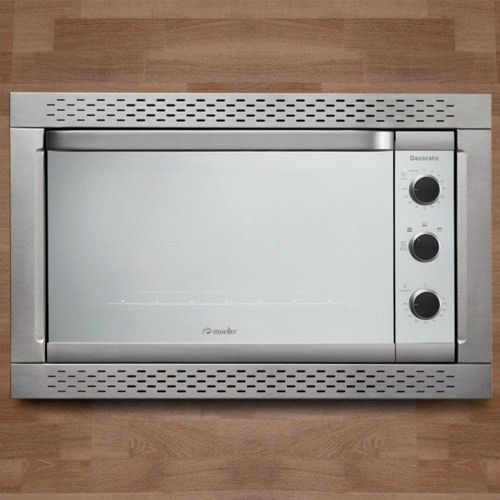 Forno Elétrico De Embutir Mueller Decorato Inox 44L Inox 110V