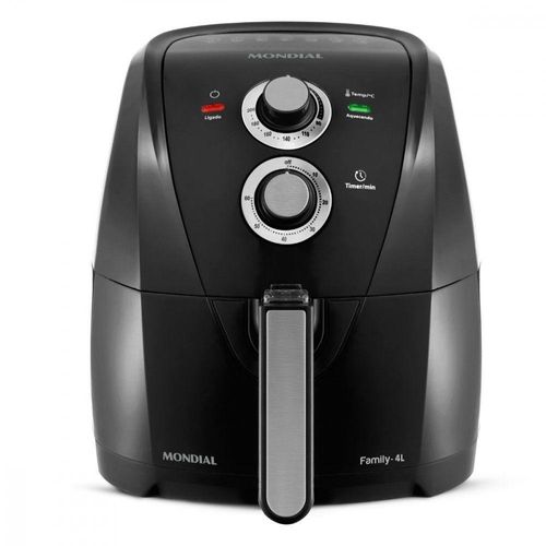 Fritadeira Sem Óleo Air Fryer Mondial 4 Litros 1500w Preto 127V.