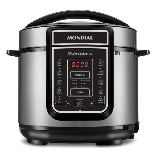Panela De Pressão Elétrica Mondial Pe-38 127v-preto/inox