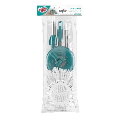 Conjunto de Cabo e Refil para MOP Giratório Fit FlashLimp – 2 Peças