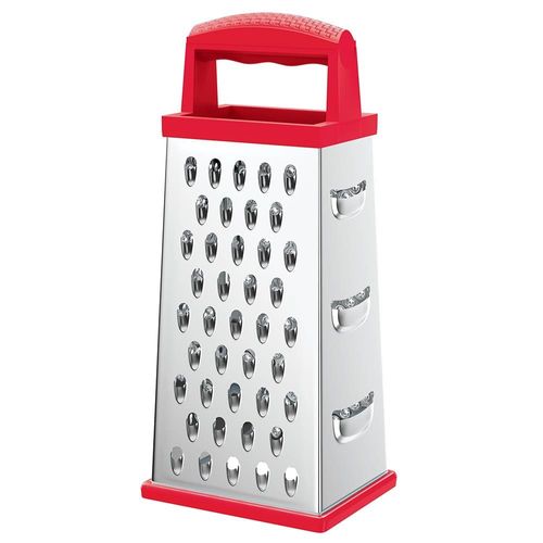 Ralador 4 Faces 9 Inox Euro Home - Vermelho