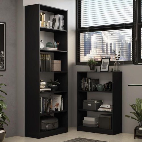 Kit Estante Livreiro 6908 e Estante Livreiro 6907 Preto