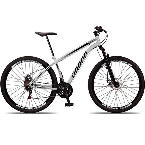 Bicicleta 29 Dropp Sport Aço 21M Branco+preto