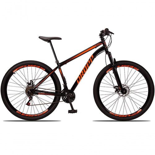 Bicicleta 29 Dropp Sport Aço 21M Preto+laranja