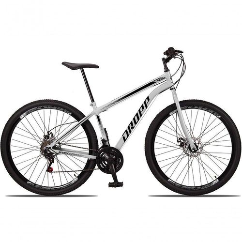 Bicicleta 29 Aço 21 Marchas Freio A Disco Branco+preto
