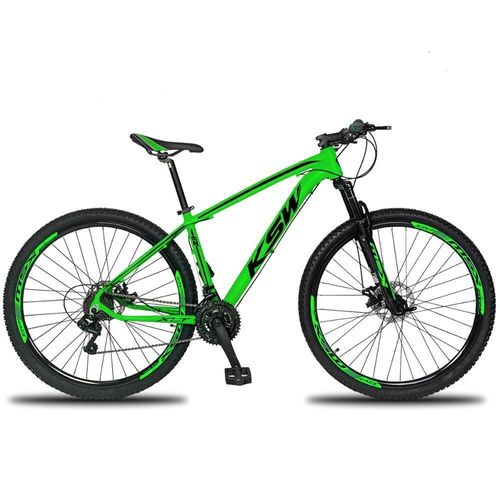 Bicicleta Aro 29 Ksw 27V K7 15" Verde/Preto