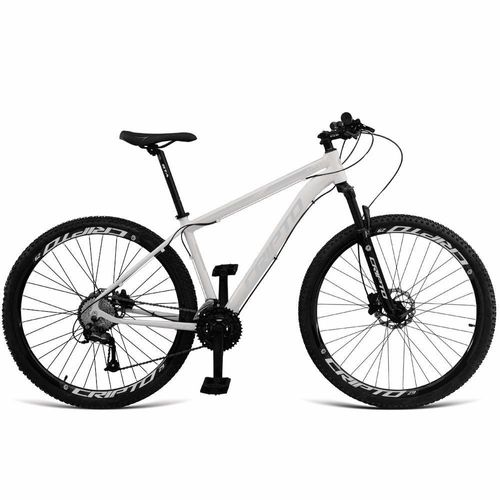 Bicicleta Aro 29 Cripto 21 Marchas Freios Disco C- Suspensão - Branco-prata - 21" Branco-prata