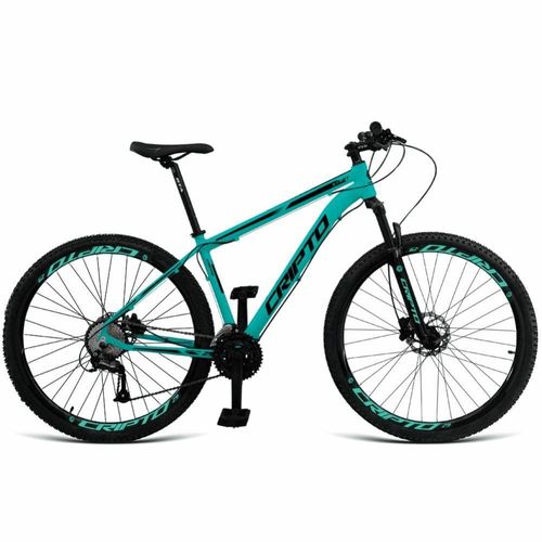 Bicicleta Aro 29 Cripto 24 Marchas E Freios A Disco - Verde Anis-preto - 15" Verde Anis-preto