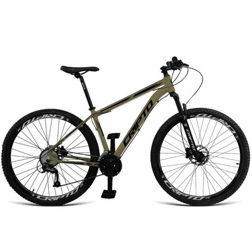 Bicicleta Aro 29 Cripto 27 Marchas Freio Hidráulico Trava-k7 - 21" Verde Militar-preto