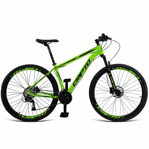 Bicicleta Aro 29 Cripto 24 Marchas Shimano Freios Hidraulico - Verde-preto - 17" Verde-preto
