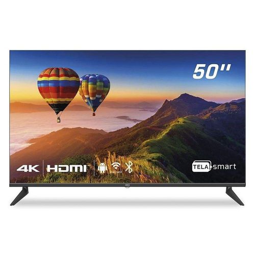 Smart TV Led 50" HQ 4K 3 HDMI 2 Usb Wi-Fi Android 11 Bivolt