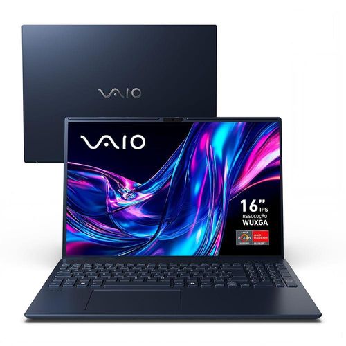 Notebook VAIO FE16 AMD Ryzen 5-5625U, 16GB RAM, 512GB SSD, Tela 16\" IPS WUXGA Antirreflexo - Cinza Grafite
