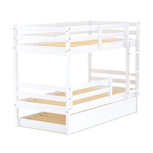 Treliche Solteiro Slim Grade Proteção Madeira Branco