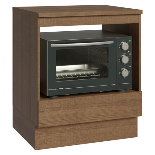 Balcão para Forno/Micro-ondas 70 x 60 cm 1 Gaveta (Com Tampo) Rustic Madesa
