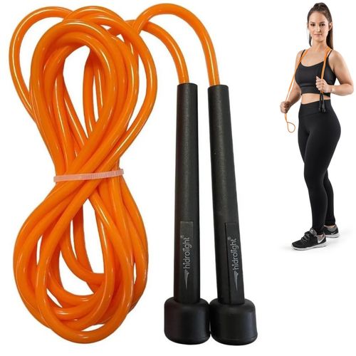 Kit com 10 Cordas Pular Pvc Fitness Aeróbica Fl30 Laranja Hidrolight