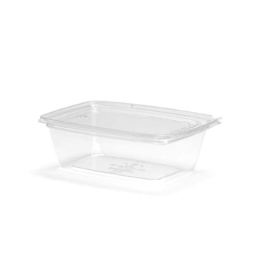 120un Pote Retangular com Lacre 750ml G736 Transparente Galvanotek