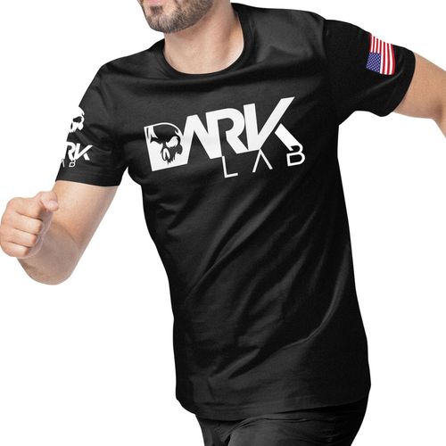 Camiseta Dry-fit Preta Caveira M Dark Lab