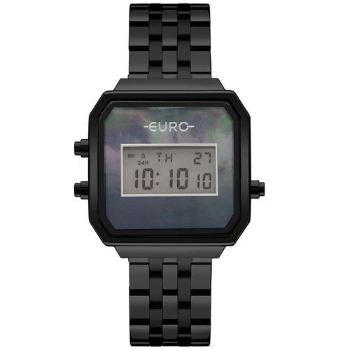Relógio Euro Feminino Fashion Fit Glam Preto - EUJHS06BAC/4P Relógio Euro Feminino Ff Glam Preto - EUJHS06BAC/4P