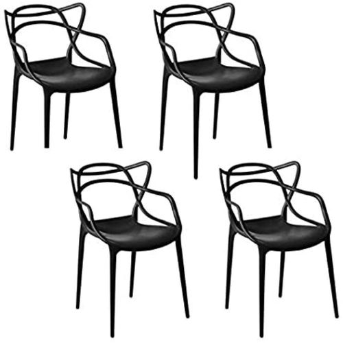 Kit 4 Cadeiras Allegra Preta