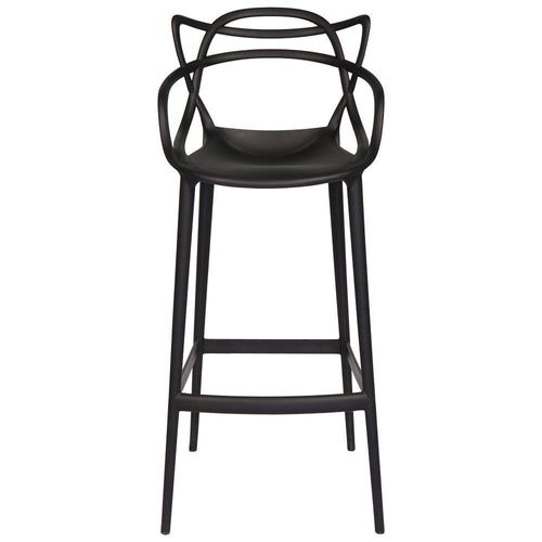 Banquetas Cozinha Allegra Masters Polipropileno Preta